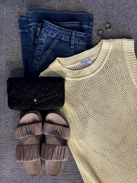 Ray of Sunshine Sweater Vest - SIZE MEDIUM