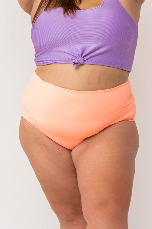 Dreamsicle Stripe Swim Set - SIZE MEDIUM