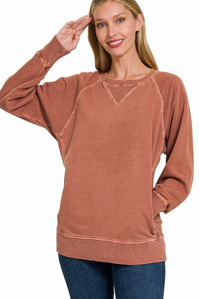 Shea Crewneck Sweatshirt - Rust