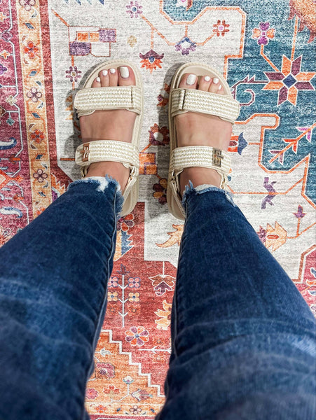 Go For It Raffia Sandals