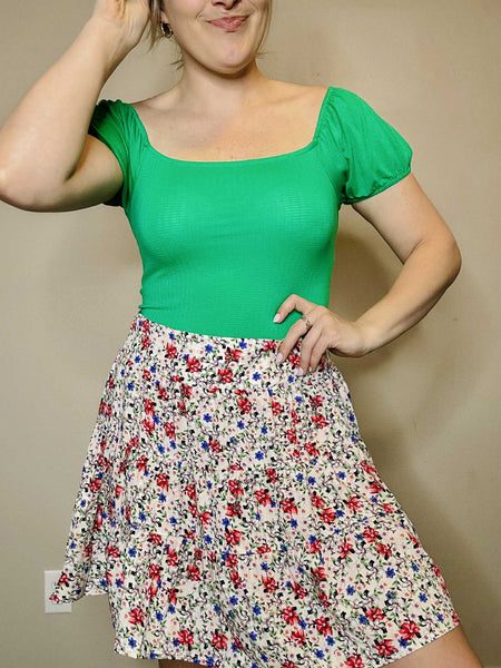 Elodie Crop Top - Green