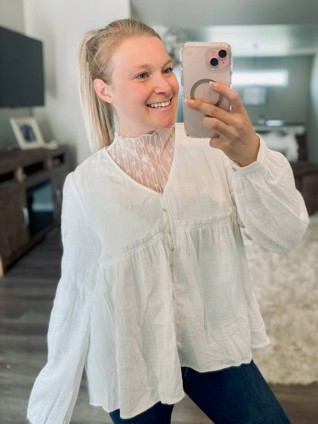 Ever After Floral Lace Top