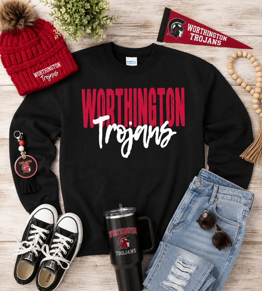 PREORDER Spiritwear Crewneck Sweatshirt - Worthington Trojans