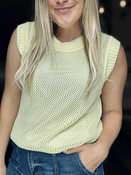 Ray of Sunshine Sweater Vest - SIZE MEDIUM