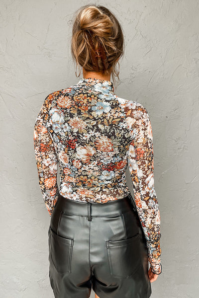 PREORDER Arielle Floral Mesh Blouse