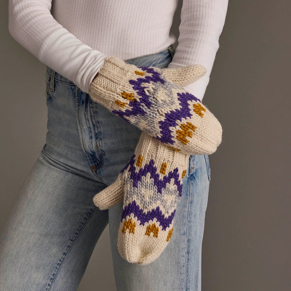 Vikes Game Day Mittens - Geo