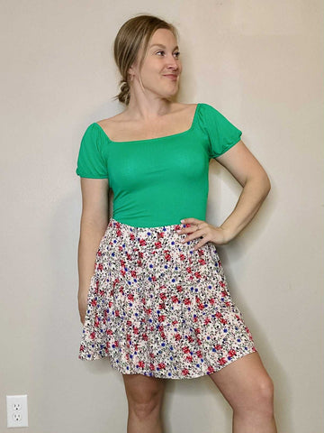 Elodie Crop Top - Green