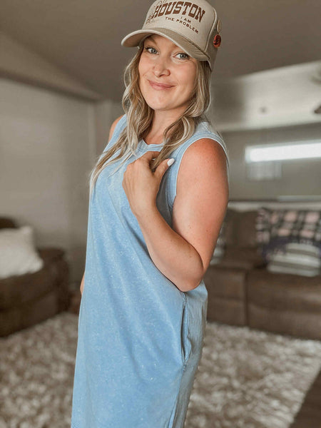 Landry Mineral Wash Tank Dress - SIZE MEDIUM