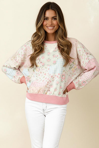 Corinne Patchwork Pullover
