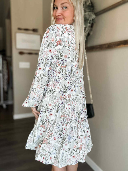 Carys Floral Dress - SIZE SMALL