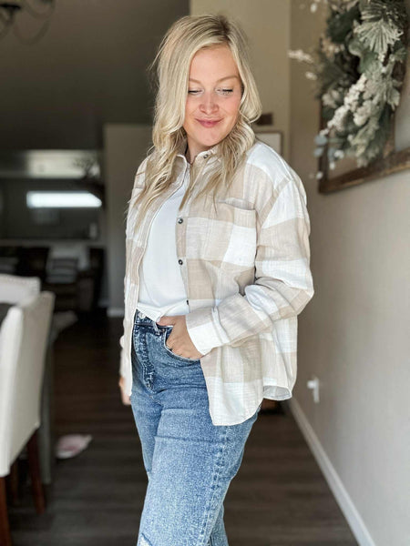 Taryn Flannel Button Up