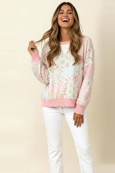 Corinne Patchwork Pullover