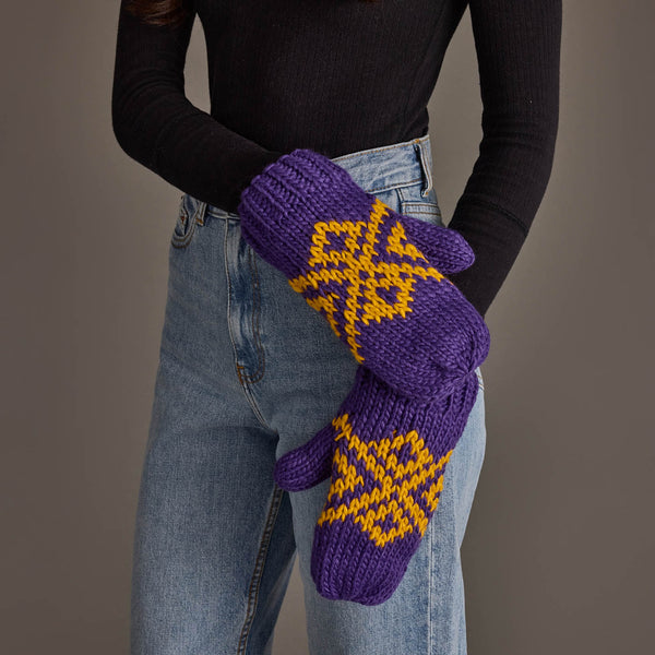 Vikes Game Day Mittens - Diamond