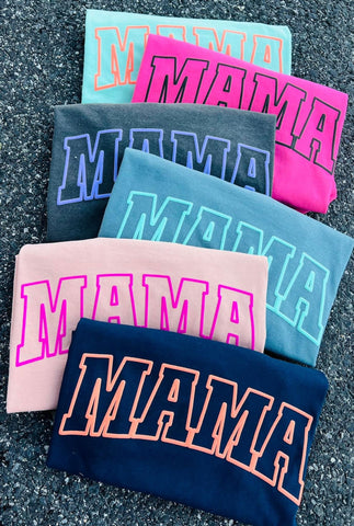 Comfort Colors Puff Ink Mama Tees - 9 Color Options