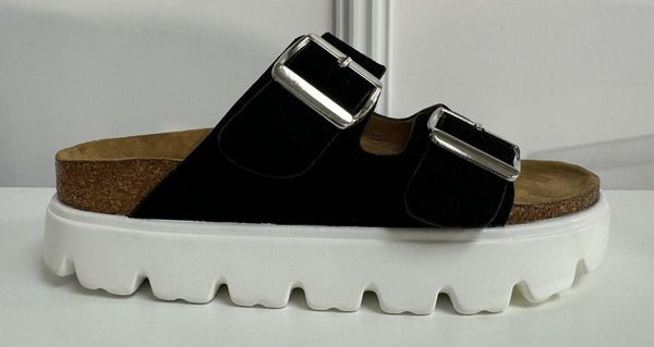 Jazmin Chunky Slip On Sandal - Black