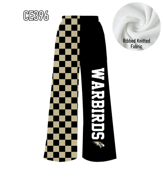 PREORDER Spiritwear Checkered Split Leg Bottom - WARBIRDS