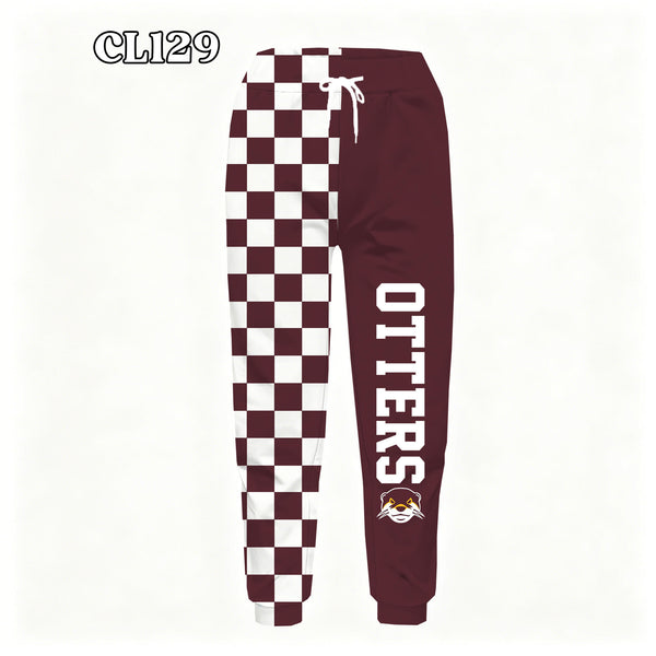 PREORDER Spiritwear Checkered Split Leg Bottom - OTTERS