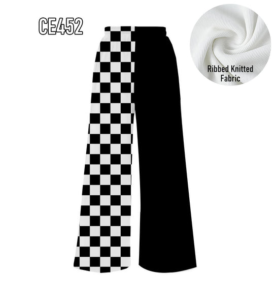PREORDER Spiritwear Checkered Split Leg Bottom - NO TEAM