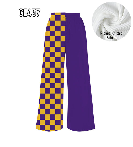 PREORDER Spiritwear Checkered Split Leg Bottom - MN VIKINGS