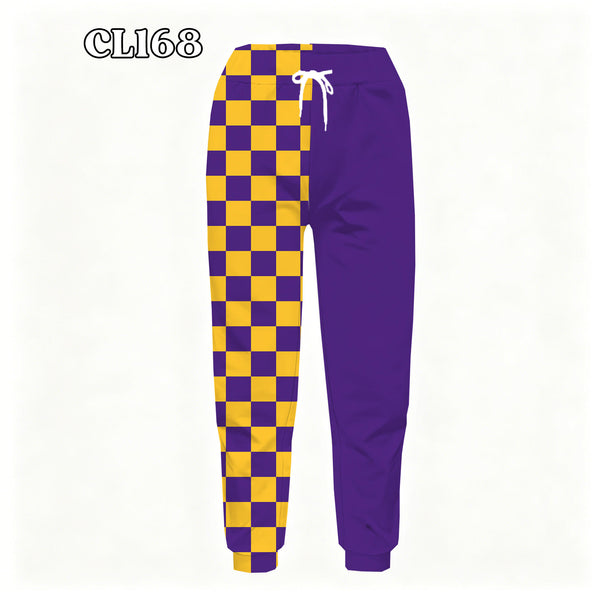 PREORDER Spiritwear Checkered Split Leg Bottom - MN VIKINGS