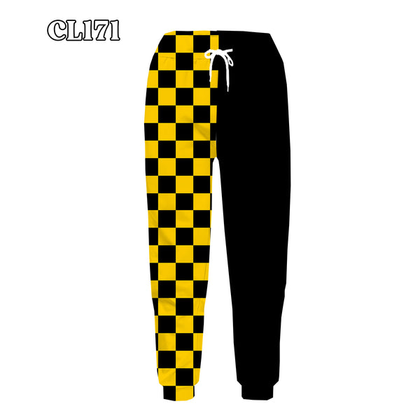 PREORDER Spiritwear Checkered Split Leg Bottom - IOWA HAWKEYES