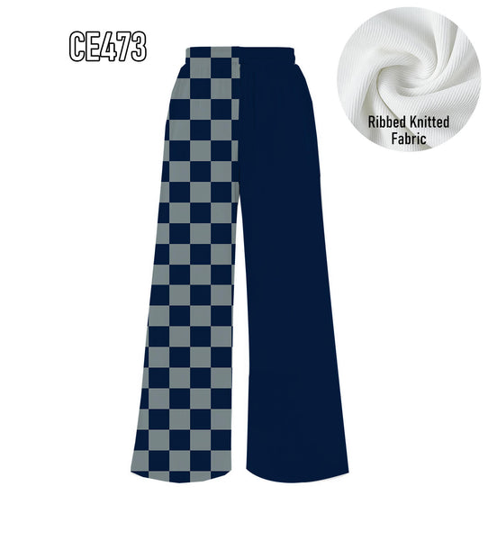 PREORDER Spiritwear Checkered Split Leg Bottom - DALLAS COWBOYS