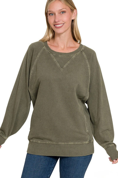 Shea Crewneck Sweatshirt - Olive