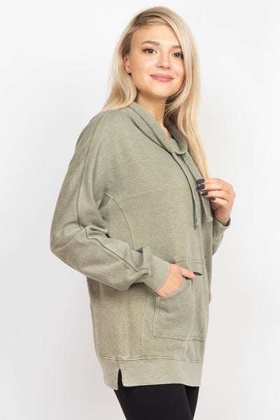 Marlen French Terry Tunic - Sage