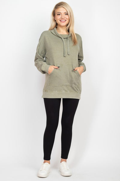 Marlen French Terry Tunic - Sage
