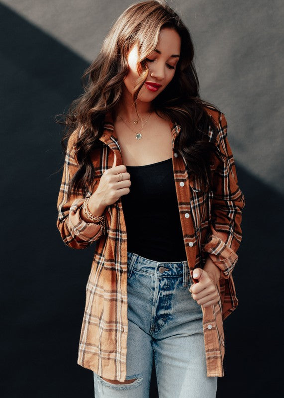 Claudia Bleached Flannel - SIZE SMALL