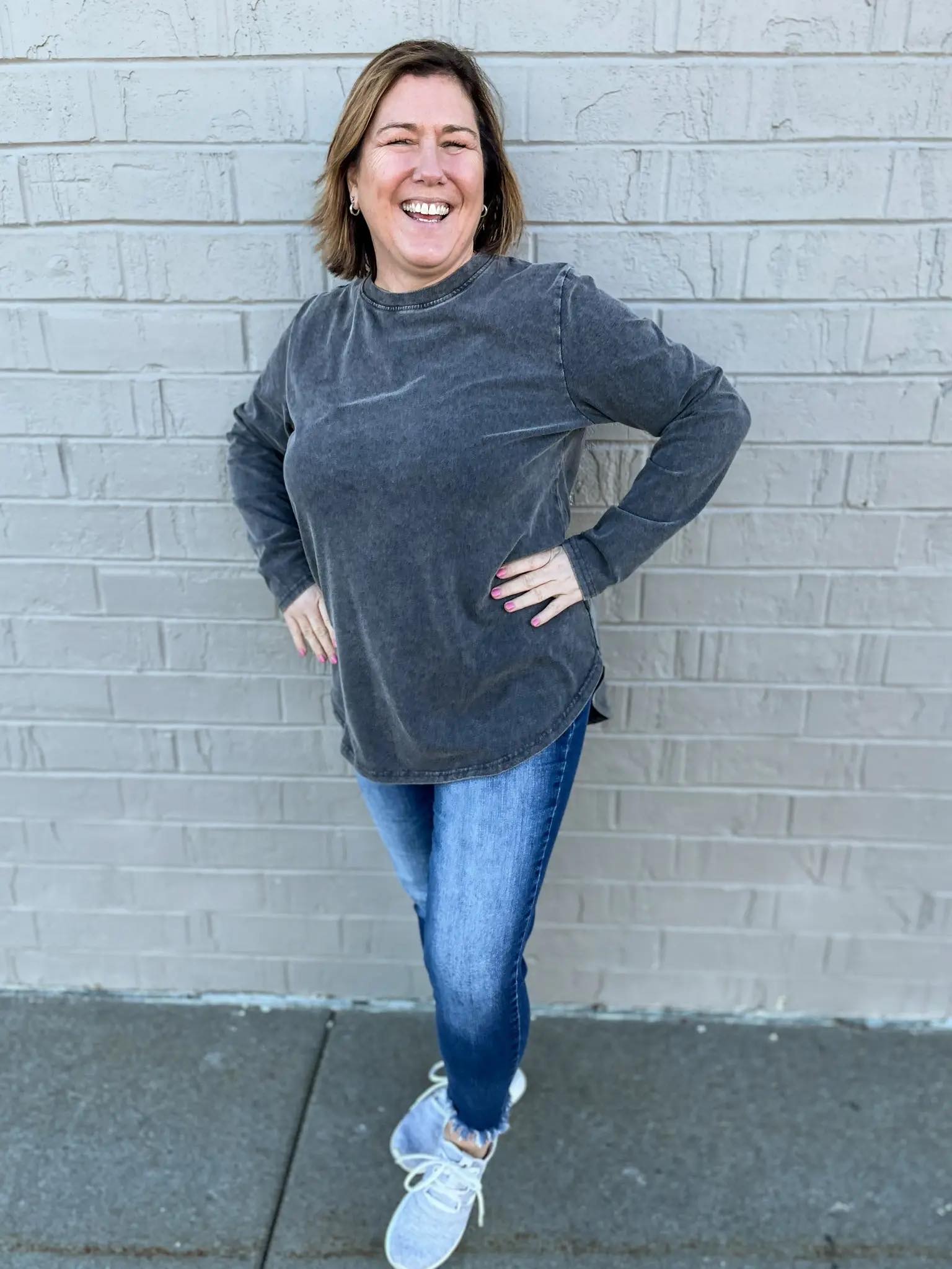 Vintage Like Vinyl Long Sleeve - SIZE XS