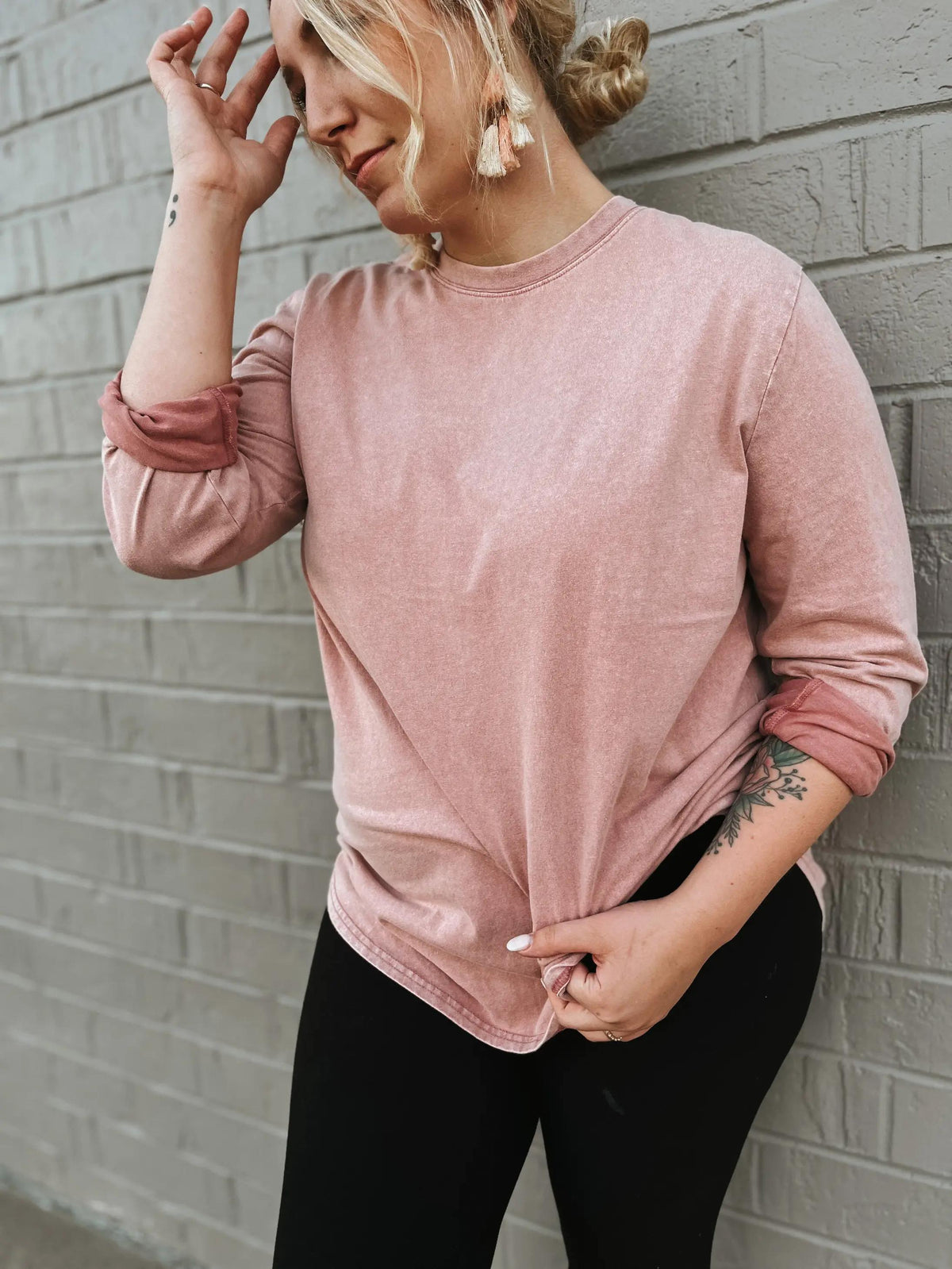 Vintage Like Vinyl Long Sleeve - SIZE XS