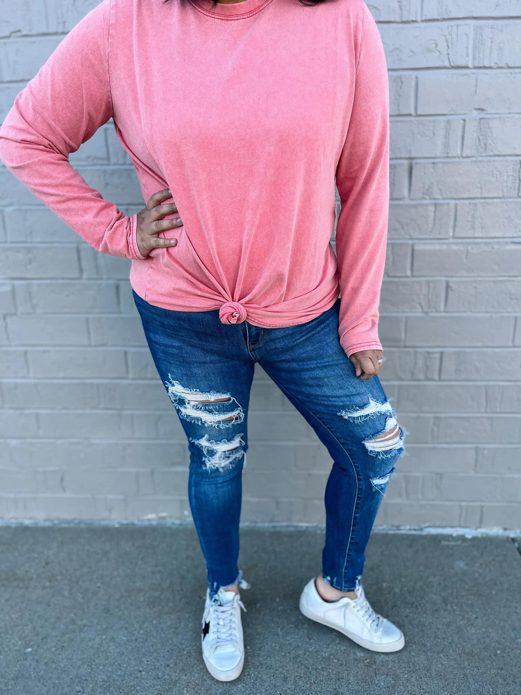 Vintage Like Vinyl Long Sleeve - SIZE XS