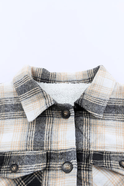 Soma Plaid Fleece Lined Shacket - SIZE SMALL