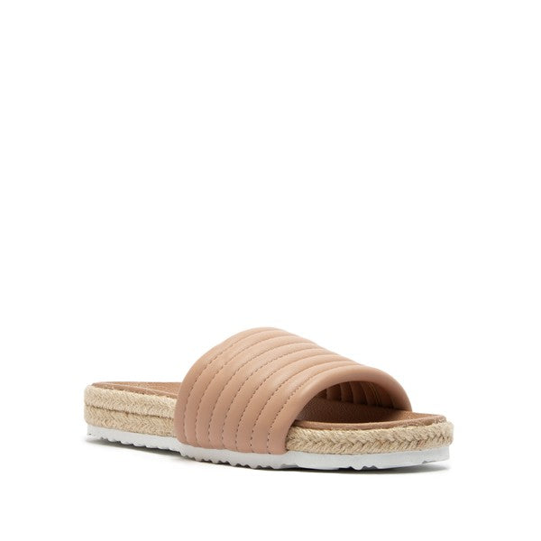 Abby Slide Sandals - Blush/Beige - SIZE 7