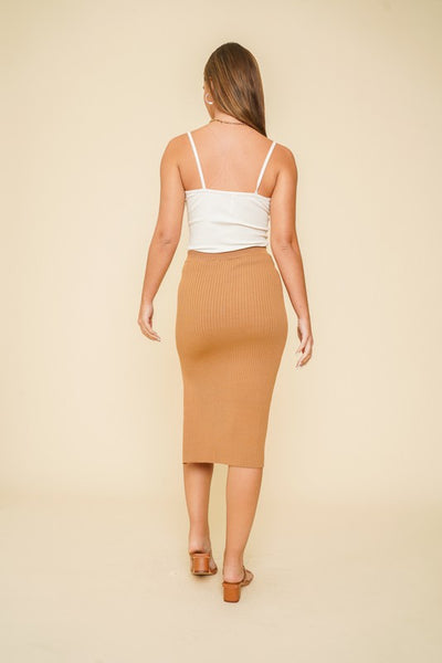 Abel Sweater Skirt - Brown