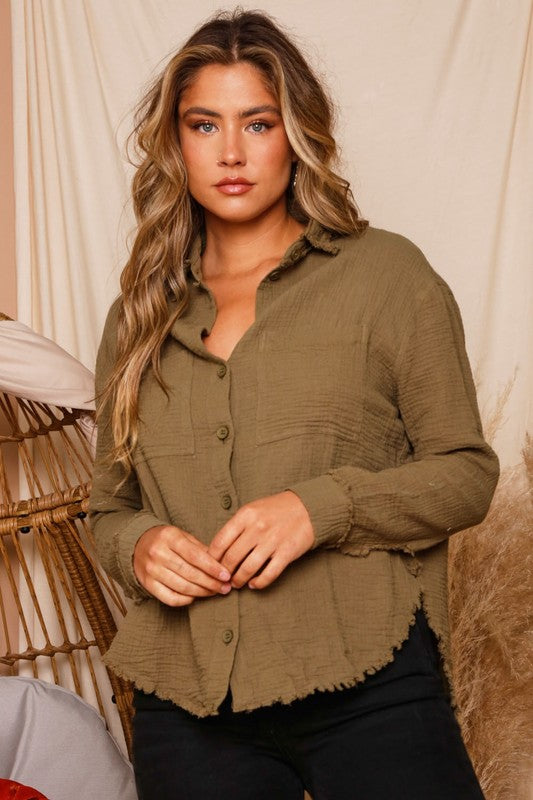 Andre Button Down Shirt - SIZE SMALL