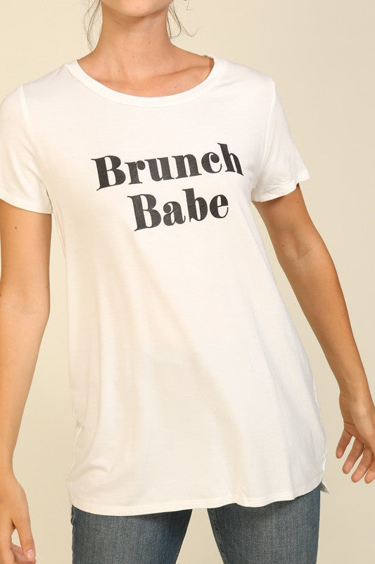 Brunch Babe Graphic Tee - SIZE LARGE