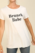 Brunch Babe Graphic Tee - SIZE LARGE