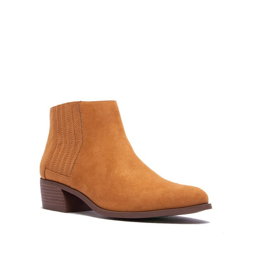 Brecken Short Booties - Camel