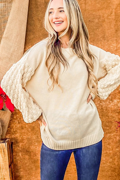 Ciarra Bubble Sleeve Sweater