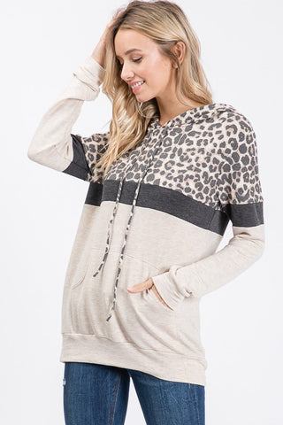 Corla Lightweight Leopard Hoodie