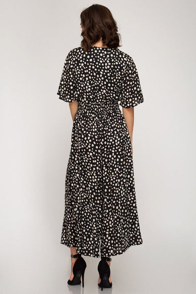 Dali Dotted Jumpsuit - SIZE SMALL