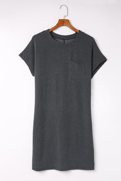 Davey Ribbed T-Shirt Dress - SIZE LARGE
