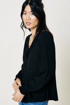 Devyn Ruffle V Neck Blouse