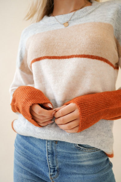 Giana Striped Sweater - SIZE LARGE