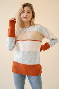 Giana Striped Sweater - SIZE LARGE