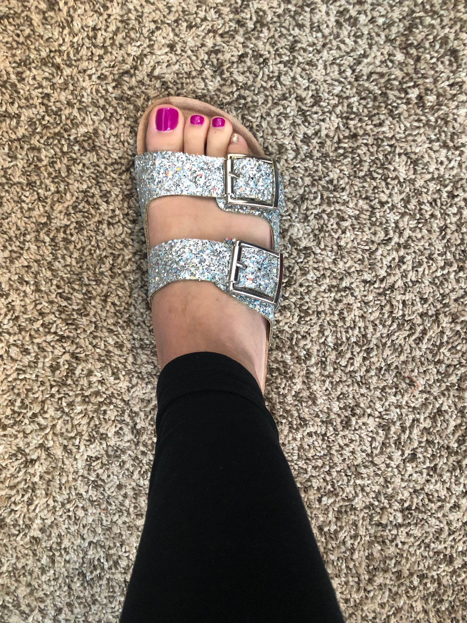 Steve madden glitter birkenstock sandals clearance