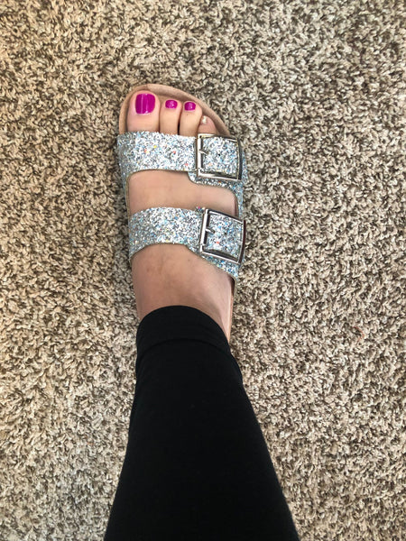 Glam Glitter Birk Sandals