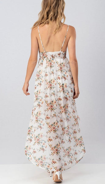 Graylynn Floral High Low Dress - SIZE LARGE
